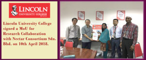 Collaboration with Nectar Consortium Sdn. Bhd.