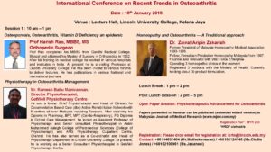 International Conference on Recent Trends in Osteoarthritis