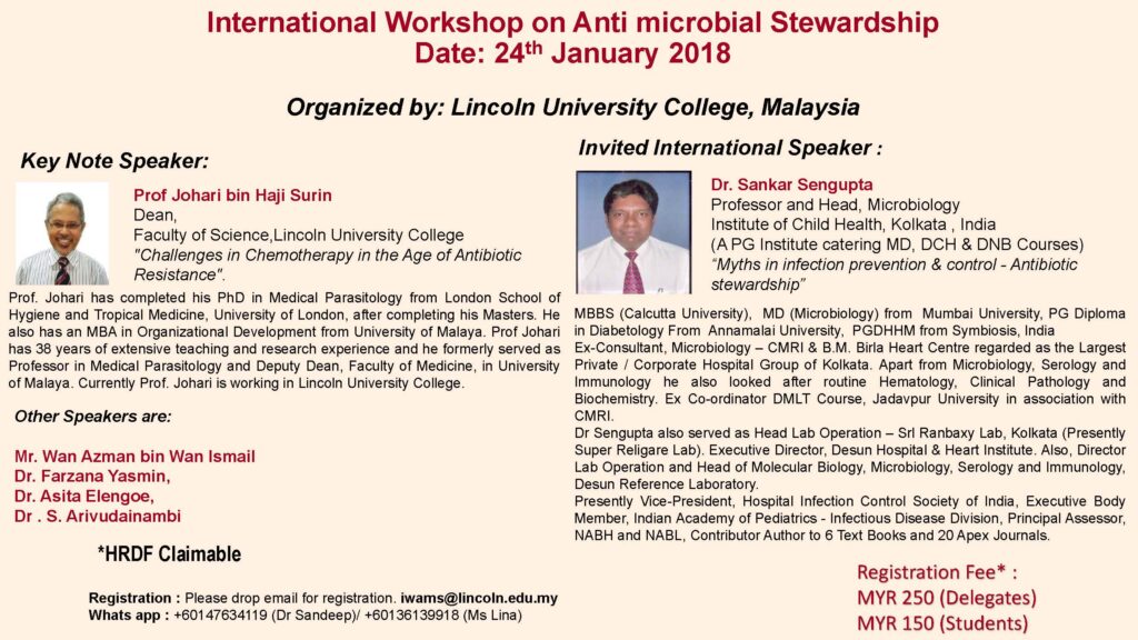 International Workshop on Anti microbial Stewardship