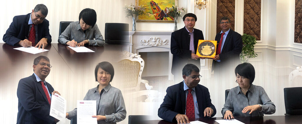 MOU signing ceremony between Lincoln University College, Malaysia and Beijing Institute of Graphics Communication, China